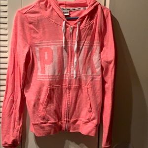 Victoria secret pink brand zip up hoodie